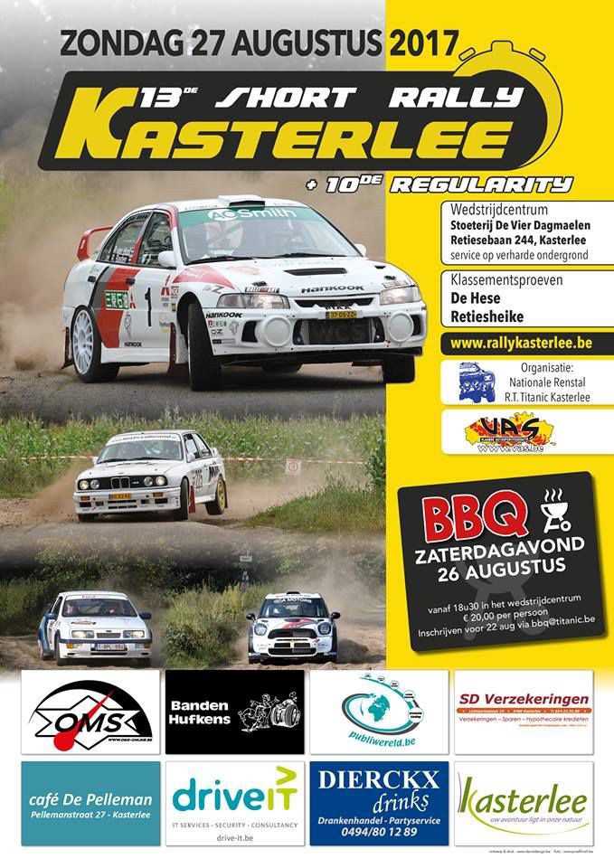 Voorbeschouwing Short Rally van Kasterlee.