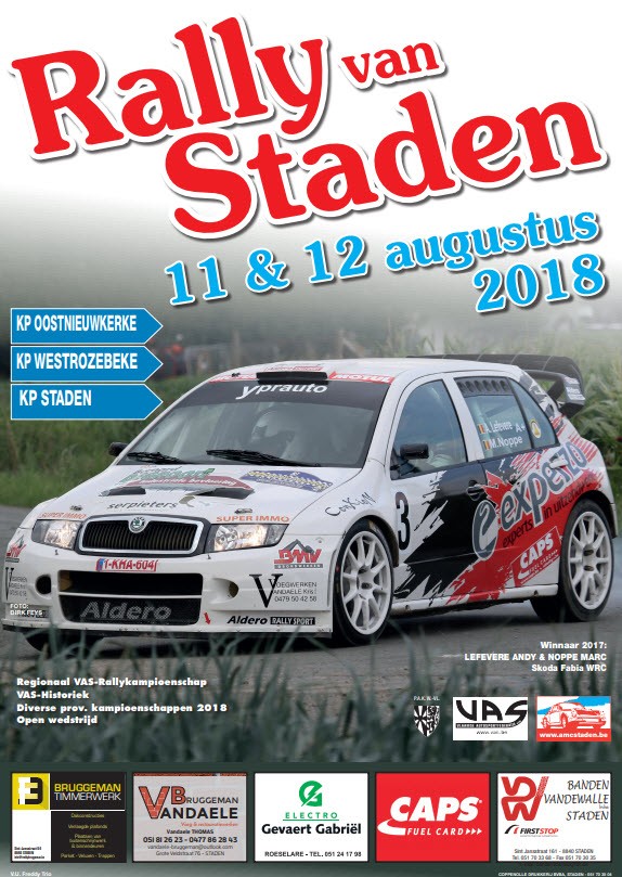 Voorbeschouwing Rally van Staden.