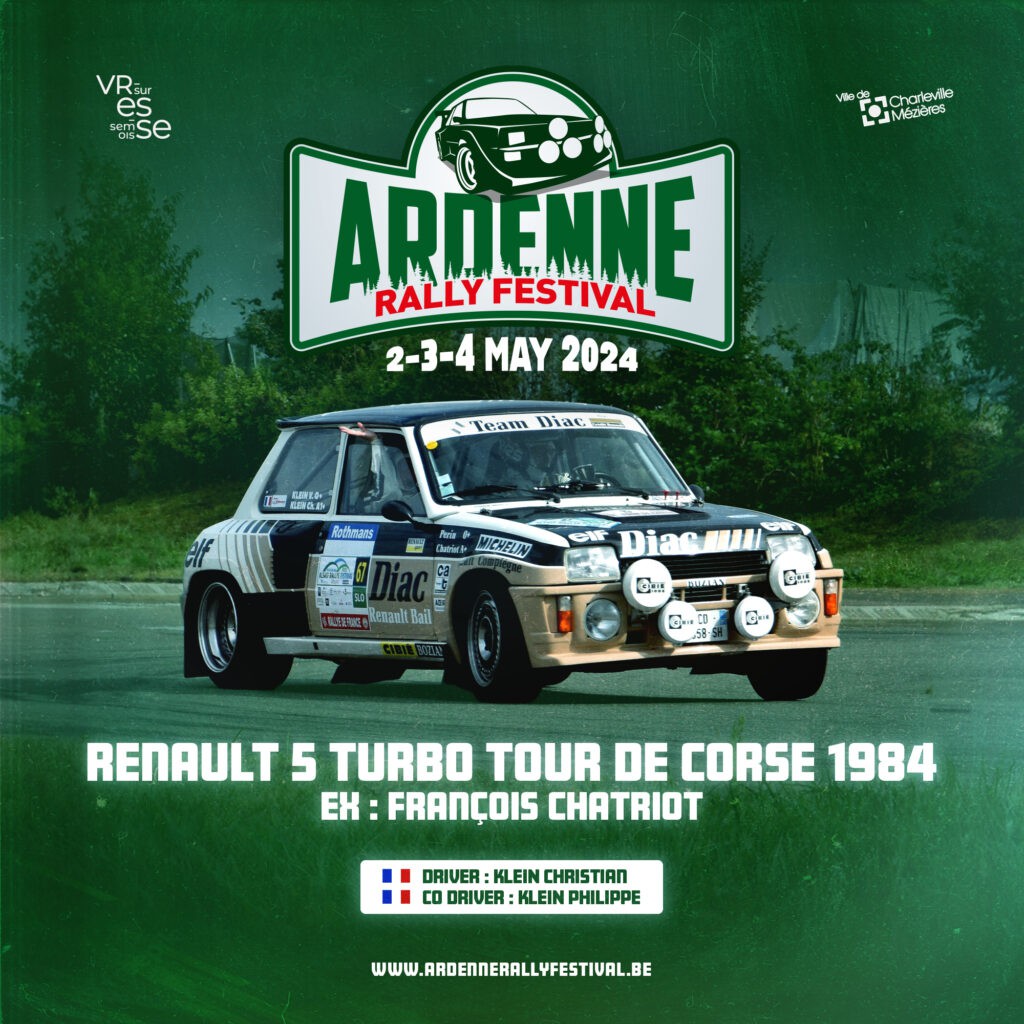 Eerste  ARDENNE RALLY FESTIVAL van 2 TOT 4 MEI 2024 !