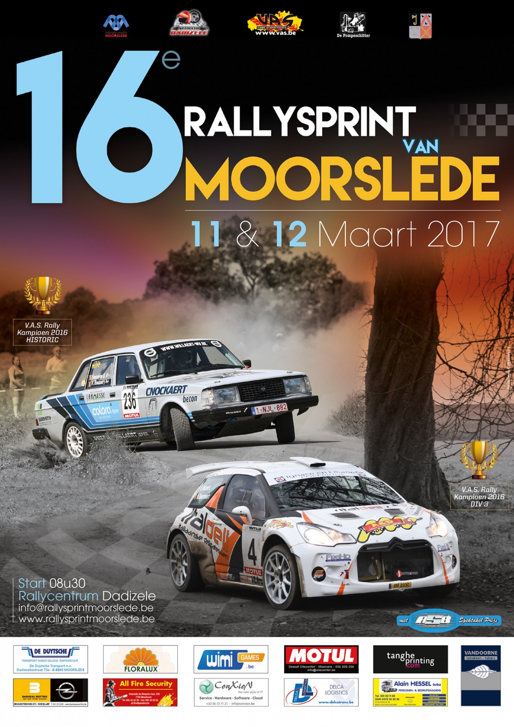 Voorbeschouwing Rallysprint van Moorslede.