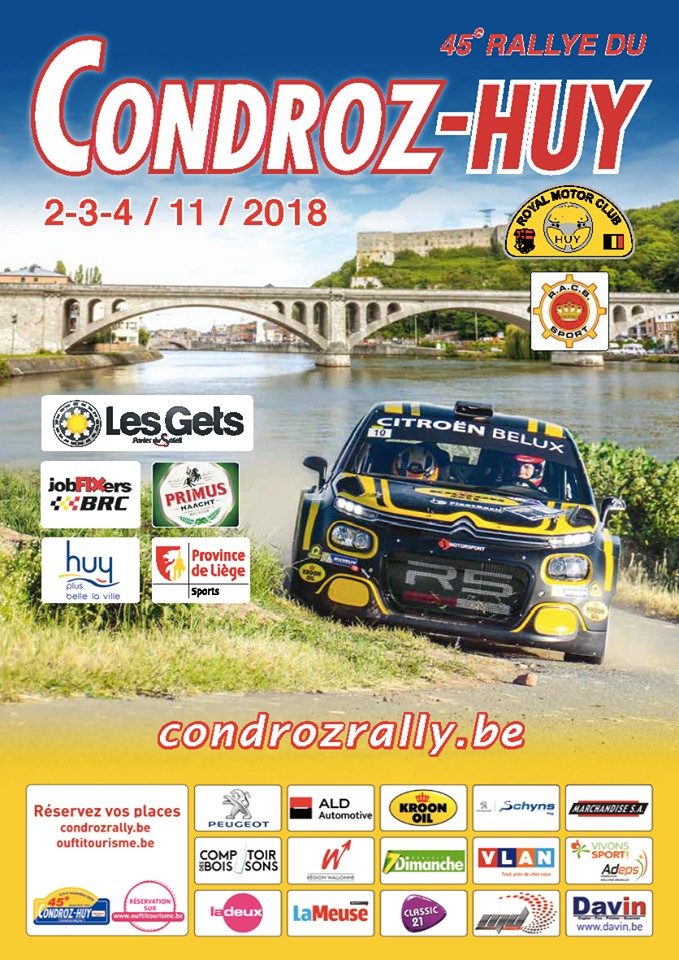 Condroz Rally : vooruitblik parcours.