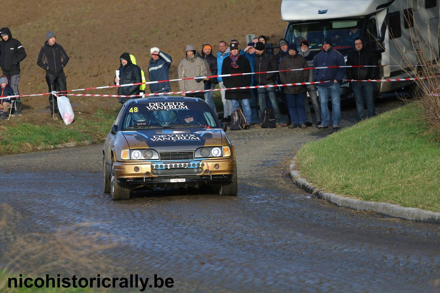 Verslag Rally van Haspengouw: Dirk Deveux oppermachtig in zijn Ford Sierra Cosworth !